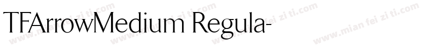 TFArrowMedium Regula字体转换